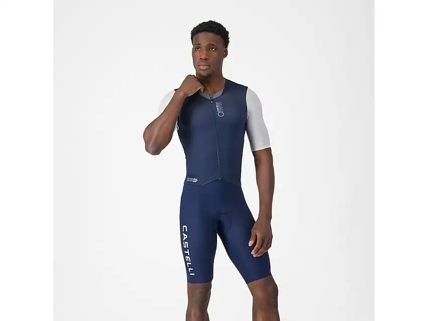 Castelli Saturday Morning Skinsuit belgian blue/white herr