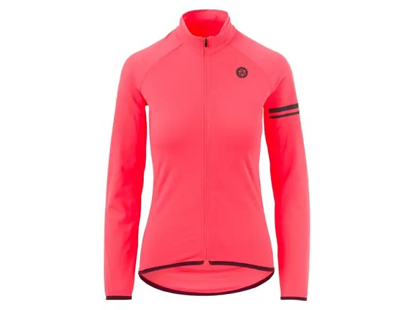 AGU Essential Thermo Långärmad Cykeltröja Till Kvinnor Neon Coral