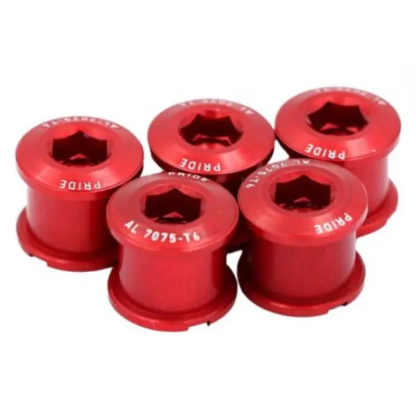 Förpackning med skruvar och bultar Pride Racing Vortex - AL 7075-T6-Short kit