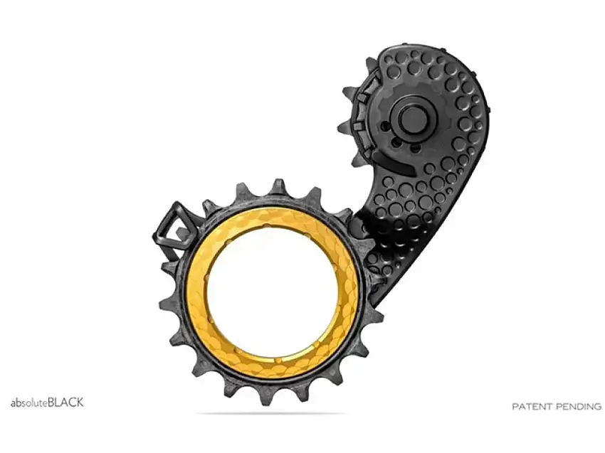 AbsoluteBlack HOLLOWcage Rulltrissor SRAM AXS Road Svart/Guld