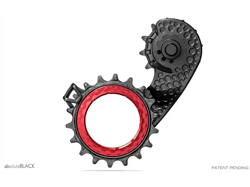 AbsoluteBlack HOLLOWcage Rulltrissor SRAM AXS Road Svart/Röd