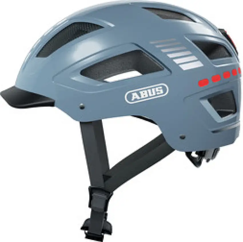 ABUS Hyban 2.0 LED cykelhjälm Glacier Shiny
