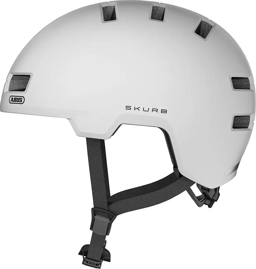 ABUS Skurb cykelhjälm polar white
