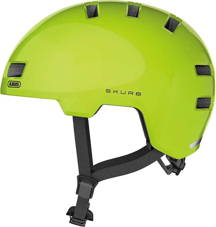 ABUS Skurb cykelhjälm signal yellow