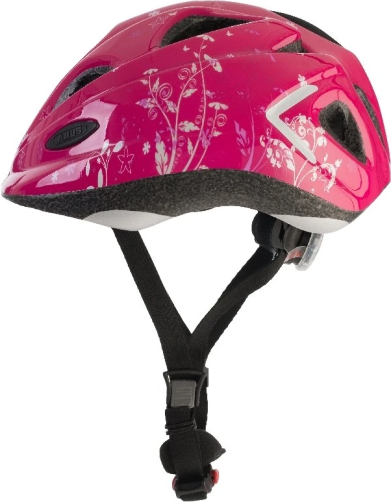 Abus Super Chilly Barnhjälm Garden Pink