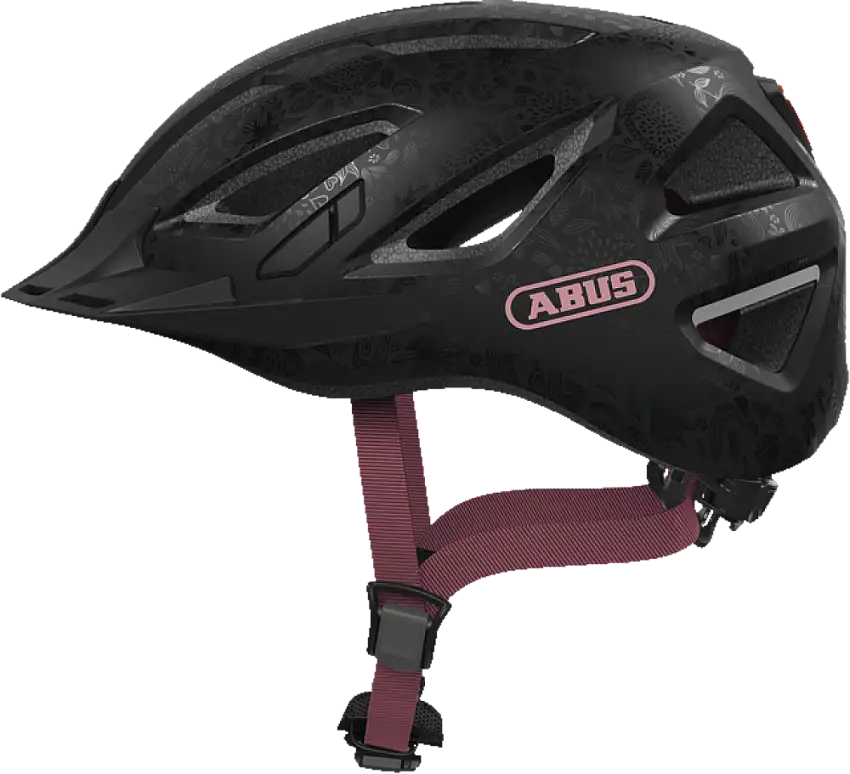 ABUS Urban-I 3.0 cykelhjälm LED Flower Art