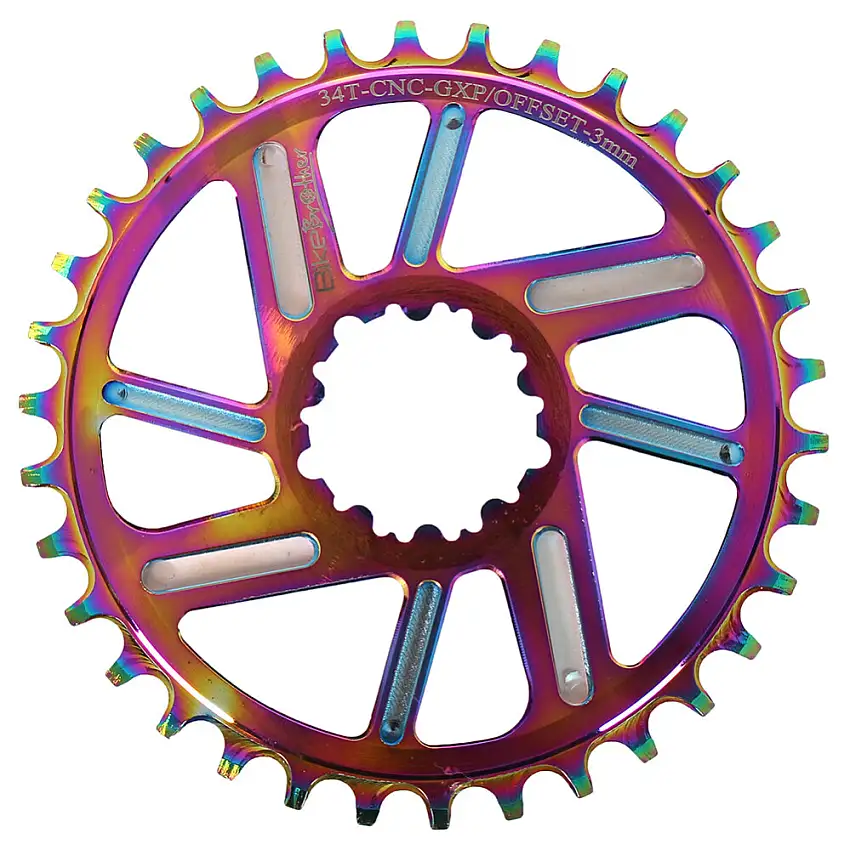 BikeBrother 34T drev GXP Direkt offset 3 mm Oil Slick