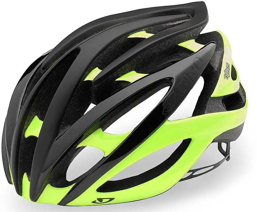 Cykelhjälm Giro Atmos II svart/hi-vis gul