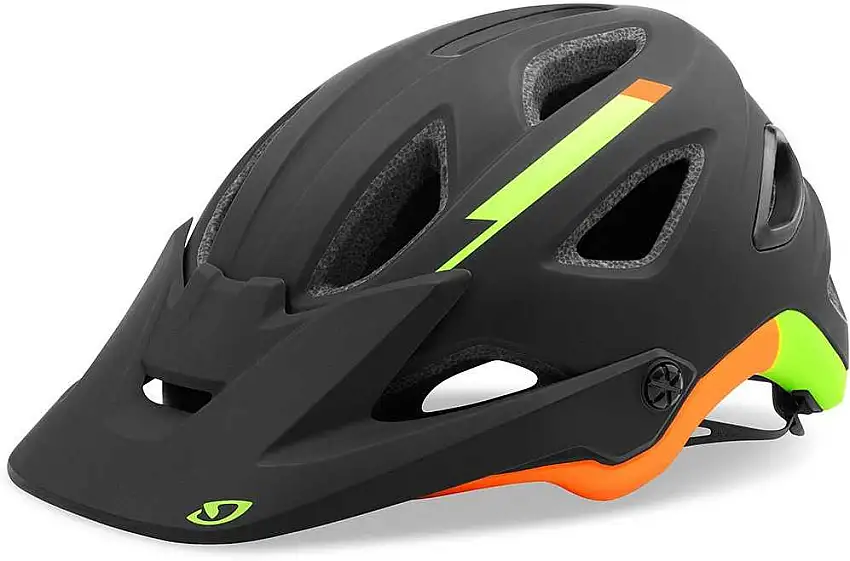 Cykelhjälm Giro Montaro MIPS matt svart/lime/flame