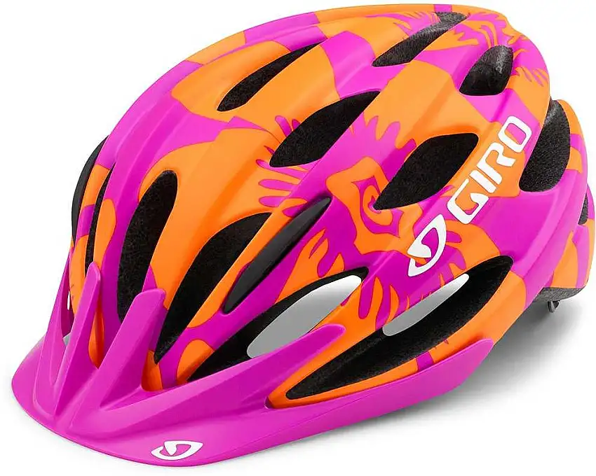 Cykelhjälm Giro Raze magenta/blommor