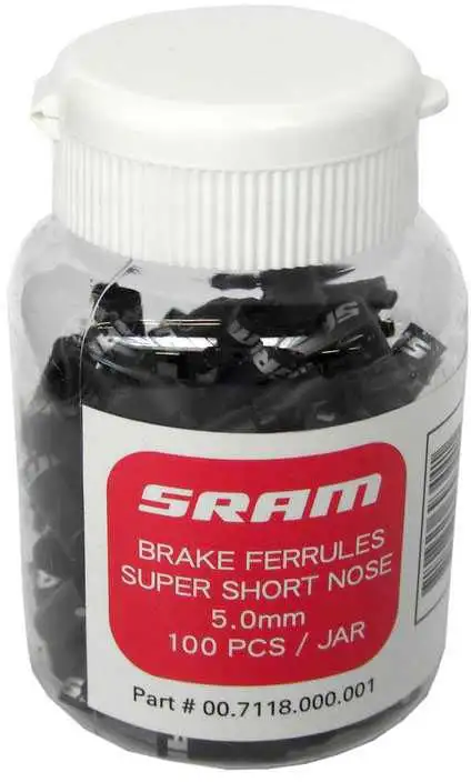 Ändhylsa SRAM Super-Short Nose bromshölje 5 mm svart 1 styck