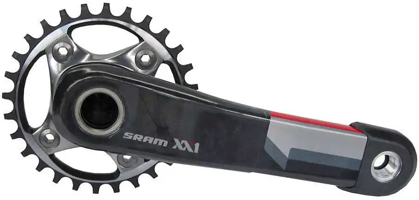 Vevparti SRAM XX1 Fat Bike 1 x 11 växlar GXP q-faktor 201 mm 28T 170 mm svart/röd