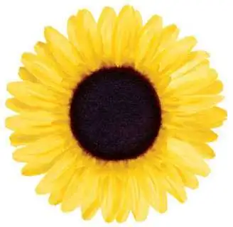 Styrdekoration Electra Sunflower gul
