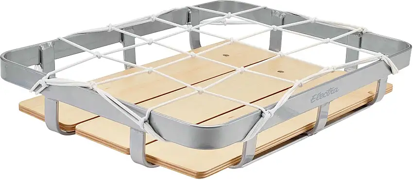 Cykelkorg Electra Linear Tray fram grå