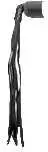 Styrändsplugg Electra Leather Streamers svart