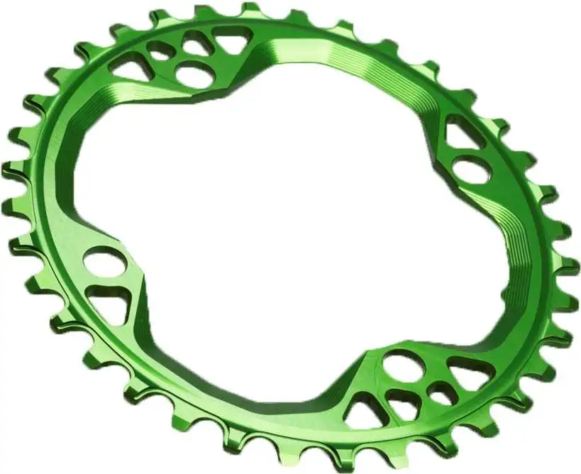 Drev AbsoluteBlack Round SRAM GPX direct mount 9-12 växlar 36T grön