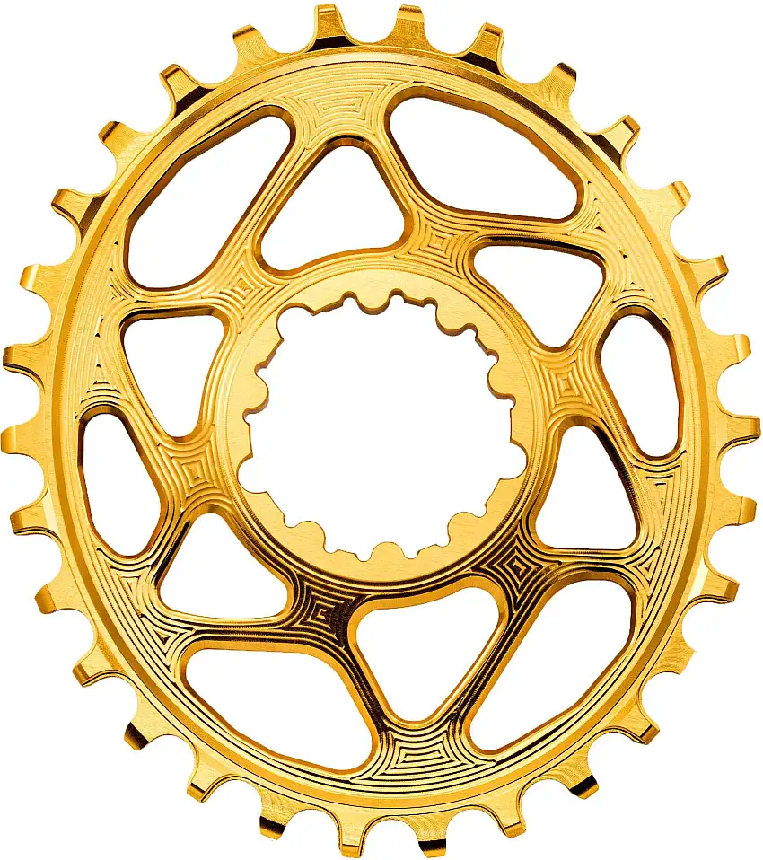 Drev AbsoluteBlack Oval SRAM GPX direct mount 9-12 växlar 26T guld