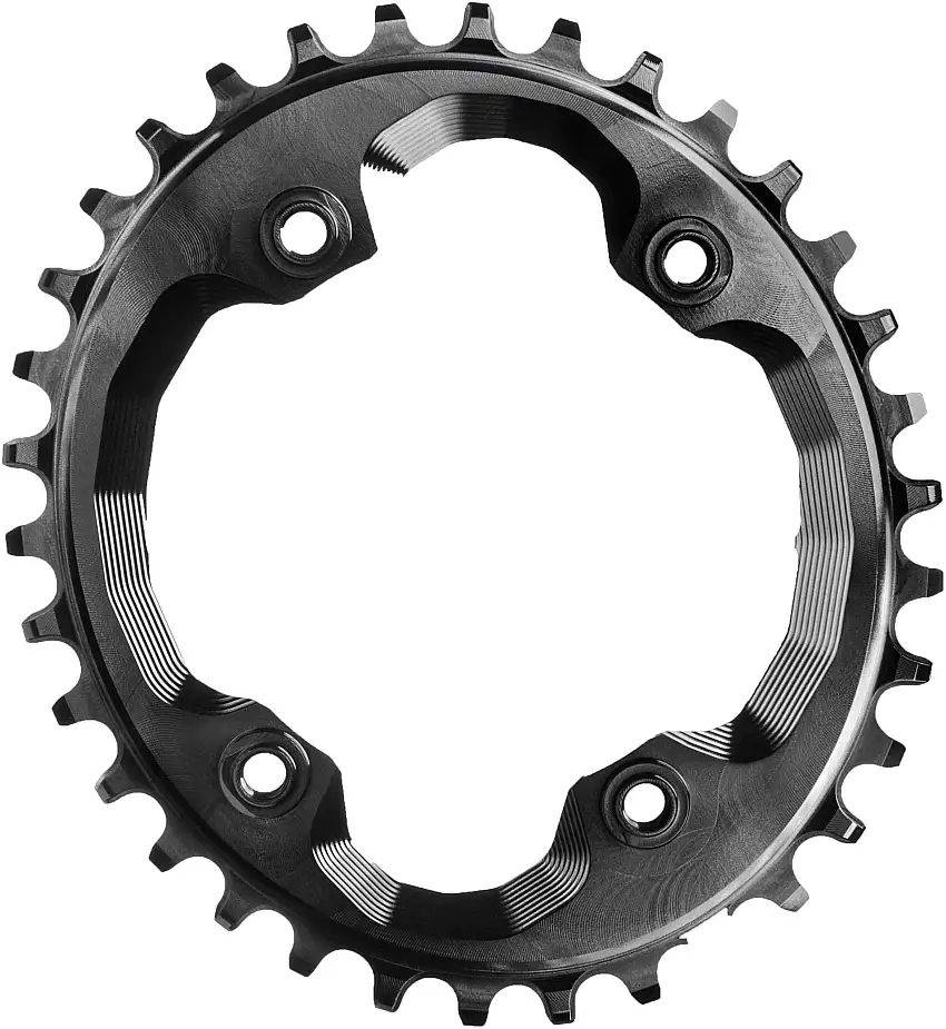 Drev AbsoluteBlack Oval 96 bcd Shimano XTR M9000 asymmetrisk 9-12 växlar 34T svart