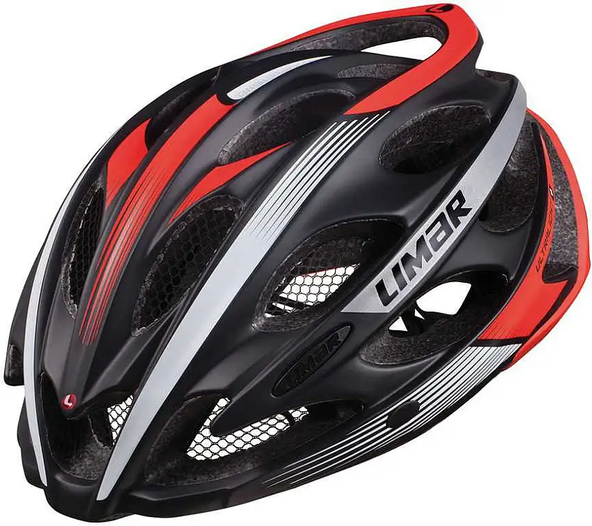 Cykelhjälm Limar Ultralight+ matt svart/röd/reflex