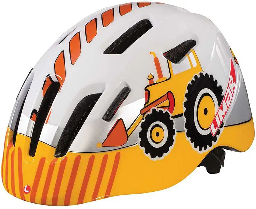 Cykelhjälm Limar 224 silver/orange traktor
