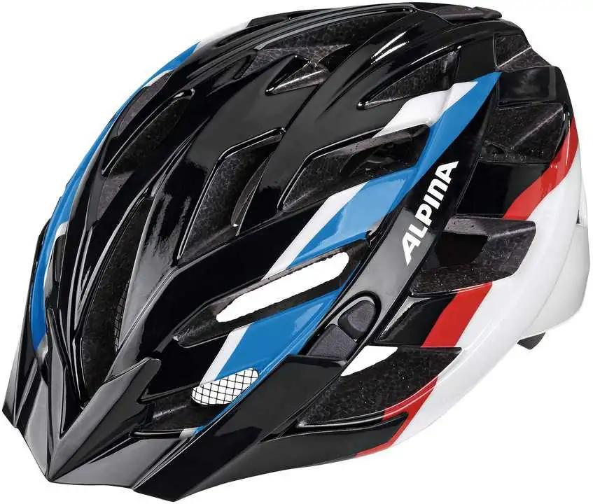 Cykelhjälm Alpina Panoma Tour svart/blå/röd