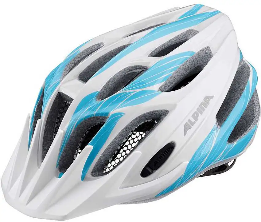 Cykelhjälm Alpina Fb Junior 2.0 vit/cyan