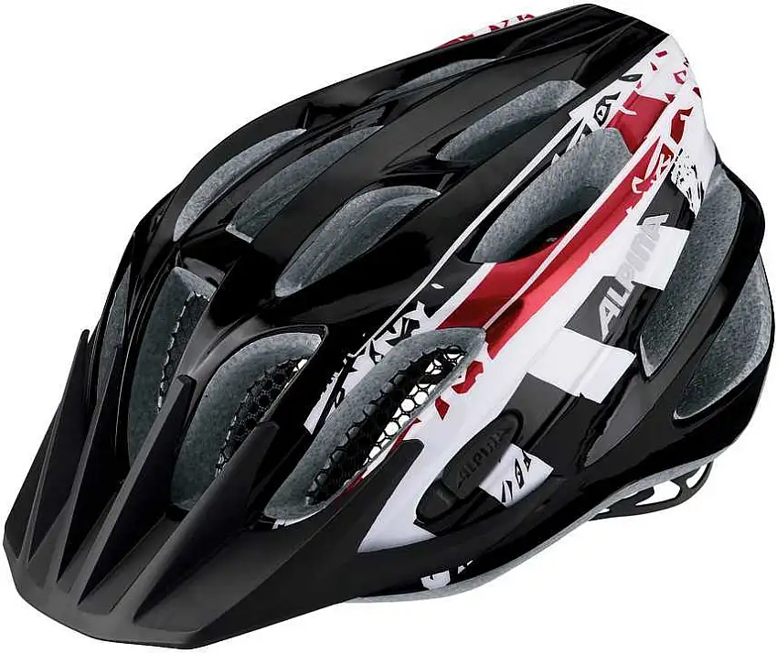 Cykelhjälm Alpina Fb Junior 2.0 svart/vit/röd