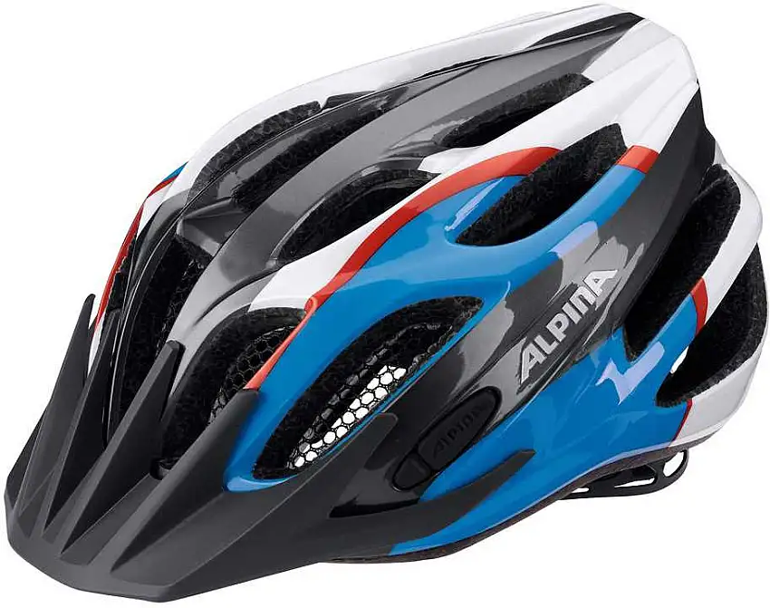 Cykelhjälm Alpina Fb Junior 2.0 Flash grå/blå/röd/vit
