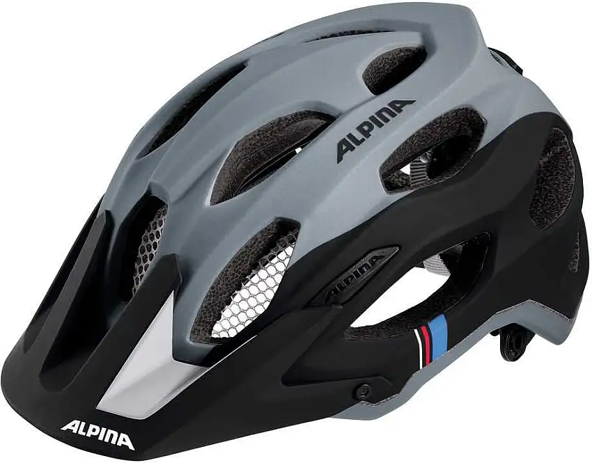 Cykelhjälm Alpina Carapax svart/grå