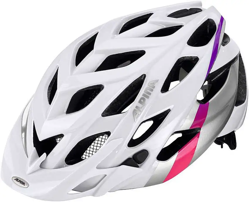 Cykelhjälm Alpina D-Alto vit/silver/rosa