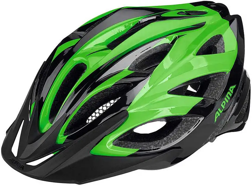 Cykelhjälm Alpina Seheos svart/grön