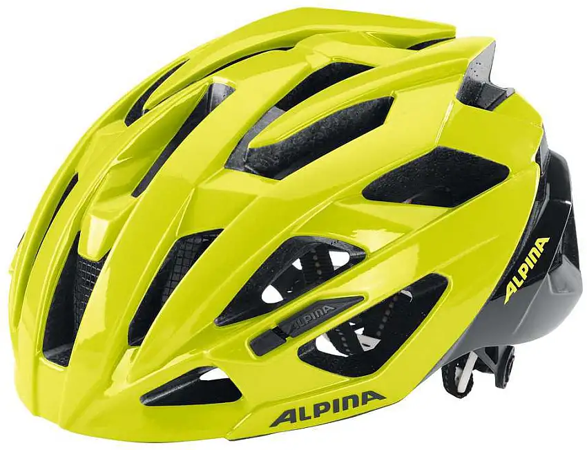 Cykelhjälm Alpina Valparola RC hi-vis gul/svart
