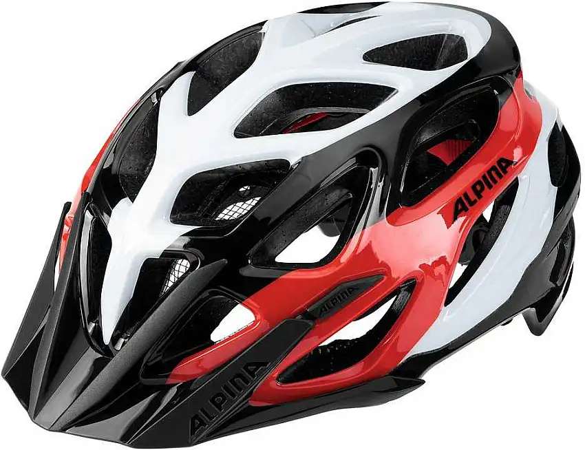 Cykelhjälm Alpina Mythos 3.0 svart/vit/röd