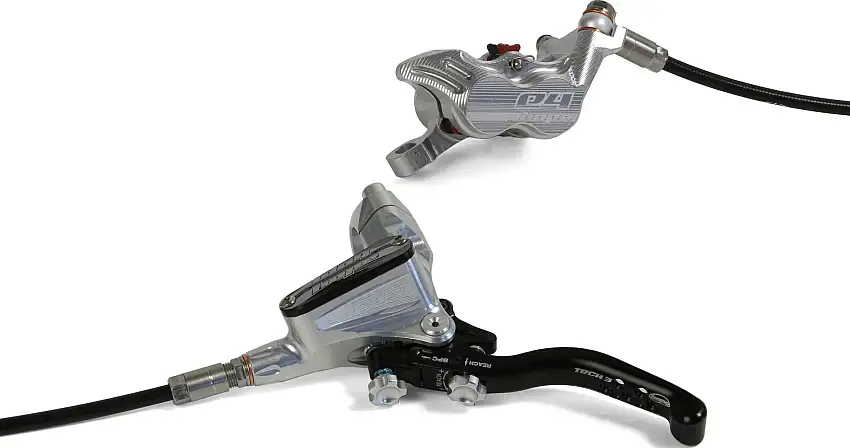 Skivbroms Hope Tech 3 E4 no rotor bak L/H silver
