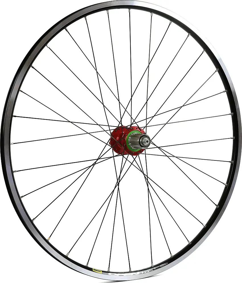 Bakhjul Hope Open Pro/Pro 4 kanttråd IS Shimano/SRAM stål röd