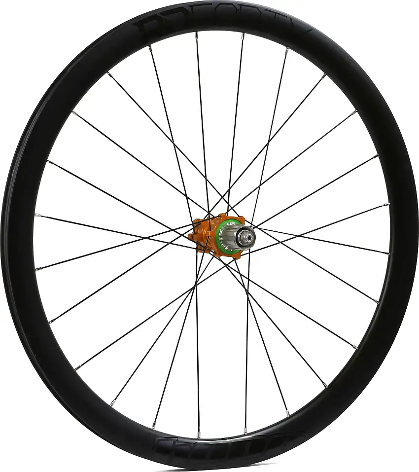 Bakhjul Hope RD40 Carbon/RS4 Straight Pull kanttråd IS Shimano/SRAM orange