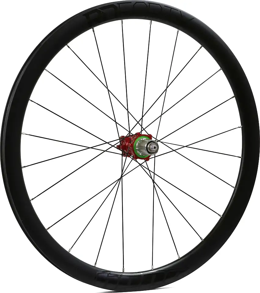 Bakhjul Hope RD40 Carbon/RS4 Straight Pull kanttråd IS Shimano/SRAM röd