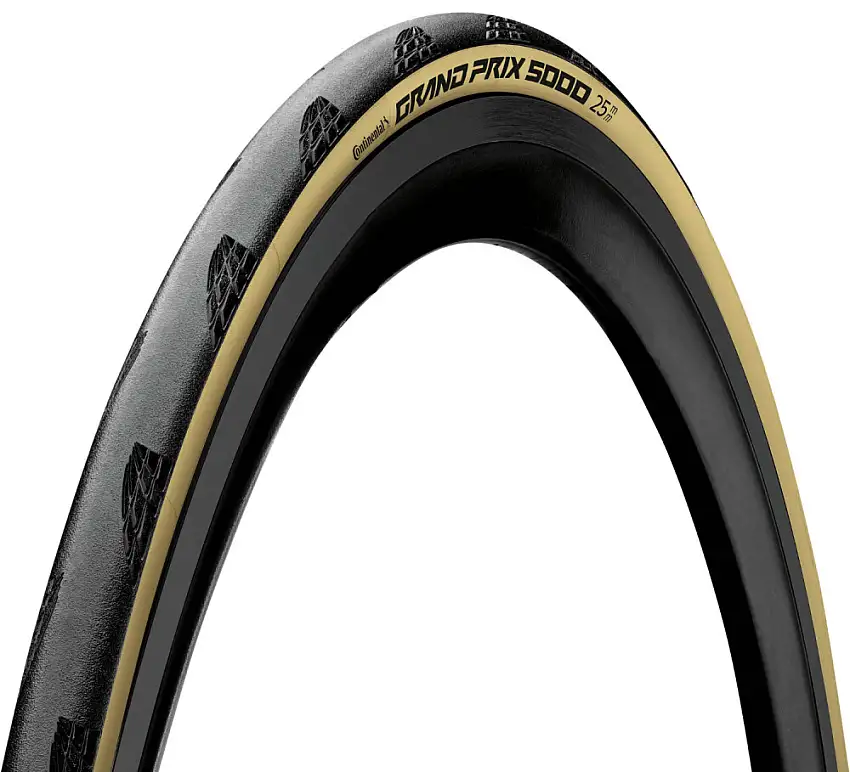 Continental Grand Prix 5000 vikbart däck 700x25C svart/creme