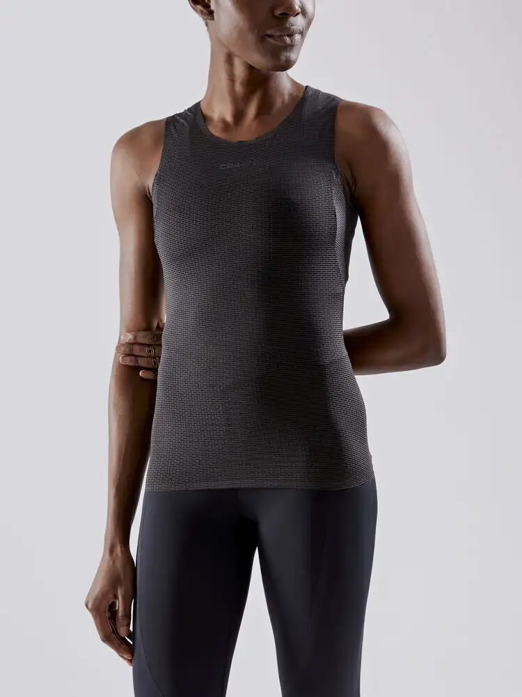 Craft Active Nanoweight ärmlös baselayer svart dam