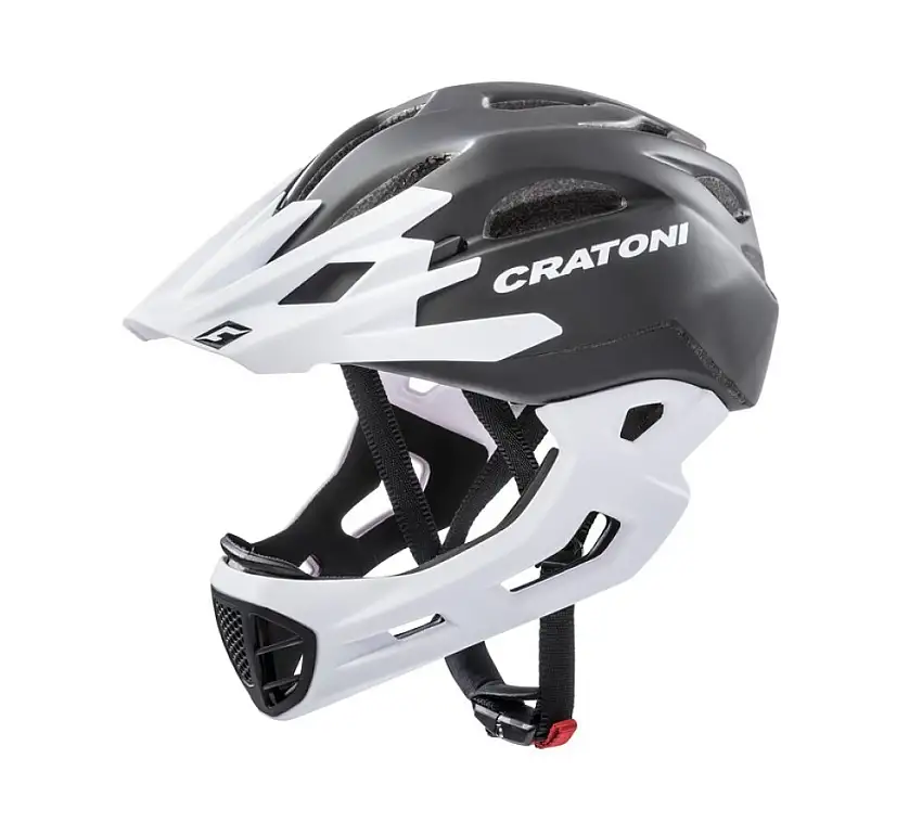 Cratoni C-Maniac Pro MTB Fullface Hjälm Svart/Vit