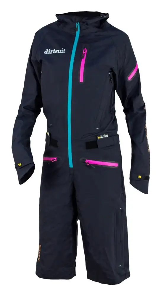 Dirtlej Dirtsuit Pro Edition heldräkt med korta ben till kvinnor Svart