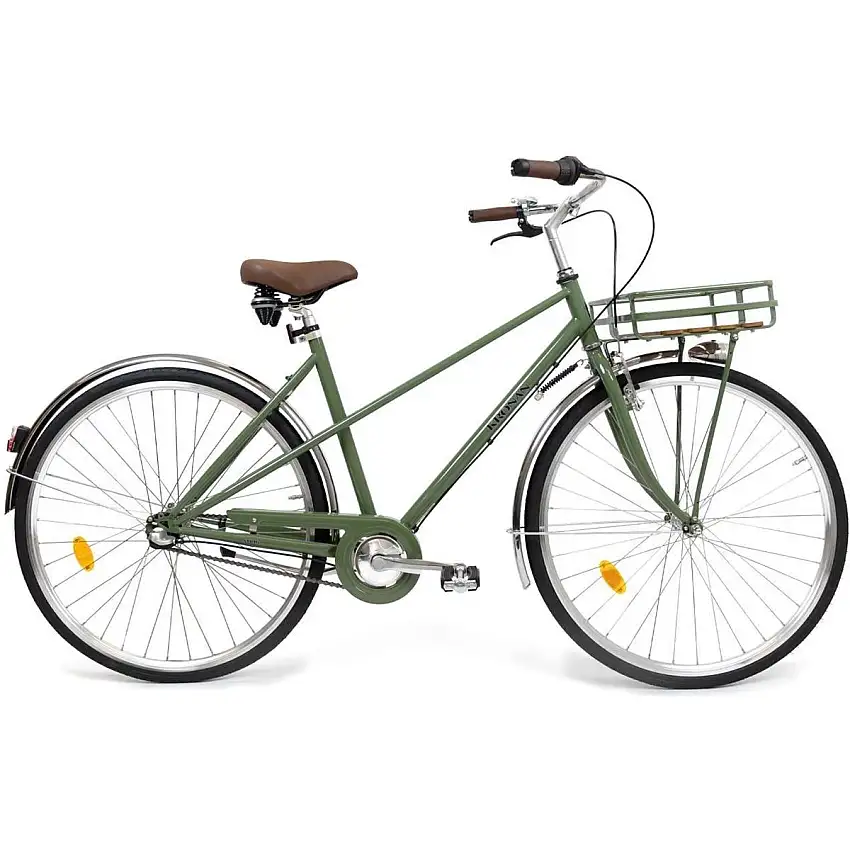 Damcykel Kronan Stilig D3 3-växlad Olivgrön