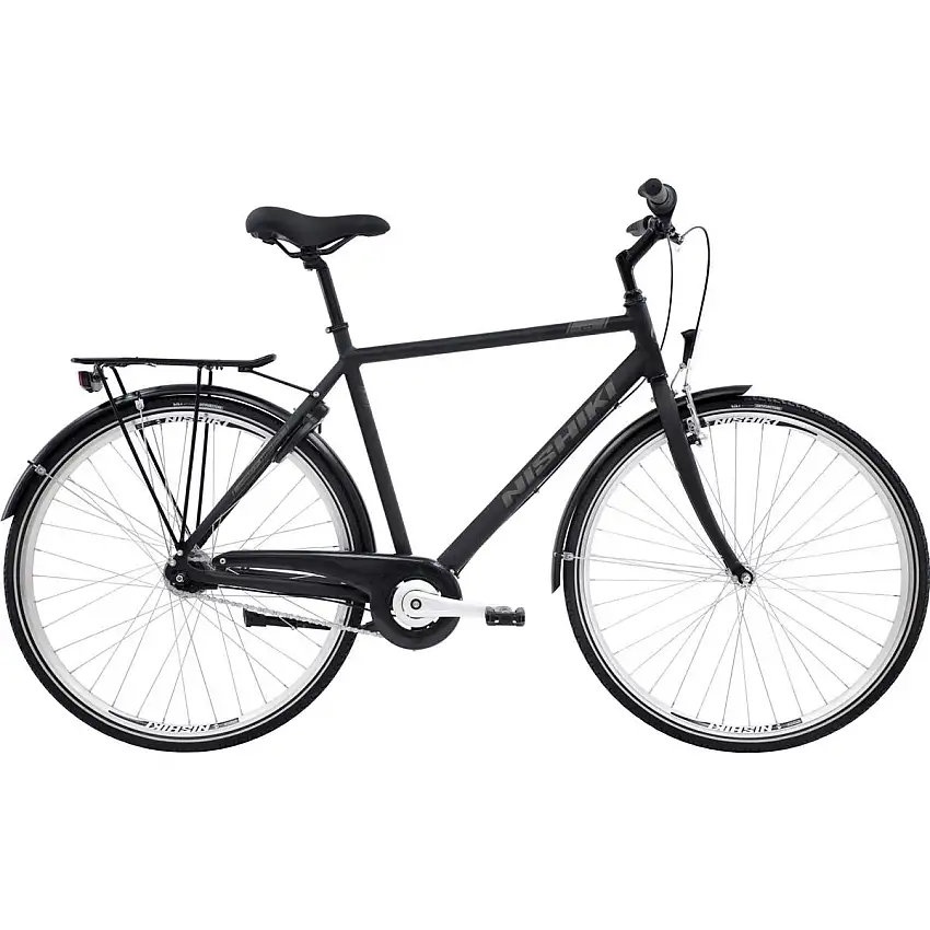 Herrcykel Nishiki City 107 Svart