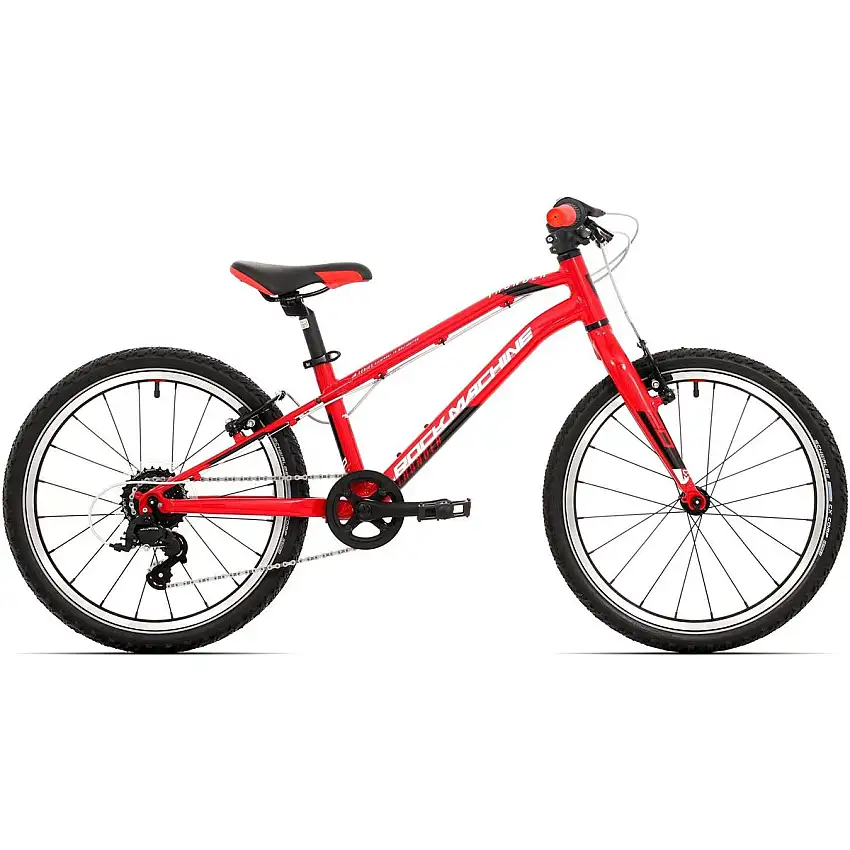 Barncykel Rock Machine Thunder 20 VB Röd/Vit/Svart