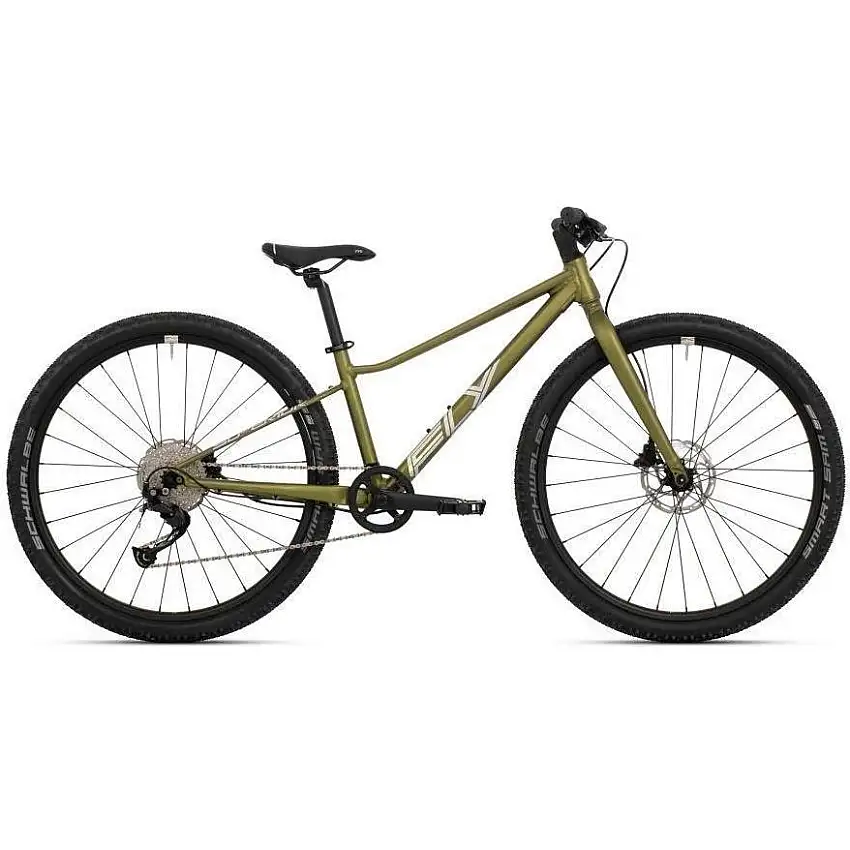 Barncykel Superior F.L.Y. 27 matte olive metallic