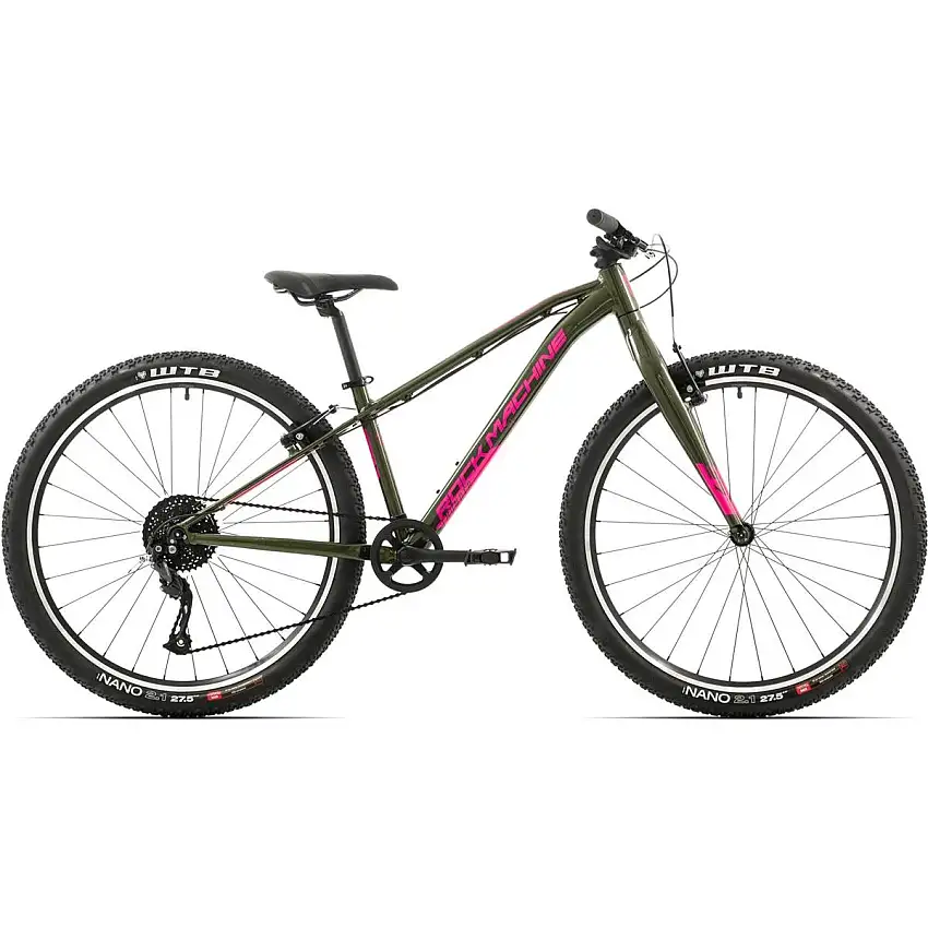 Barncykel Rock Machine Thunder 27 VB Grön/Rosa
