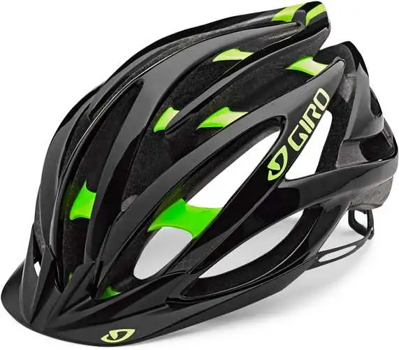 Cykelhjälm Giro Fathom svart/hi-vis gul