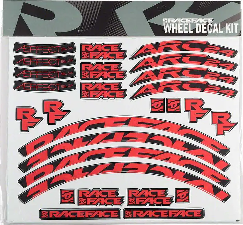 Dekalset Race Face ARC 24/Aeffectsl 24 röd