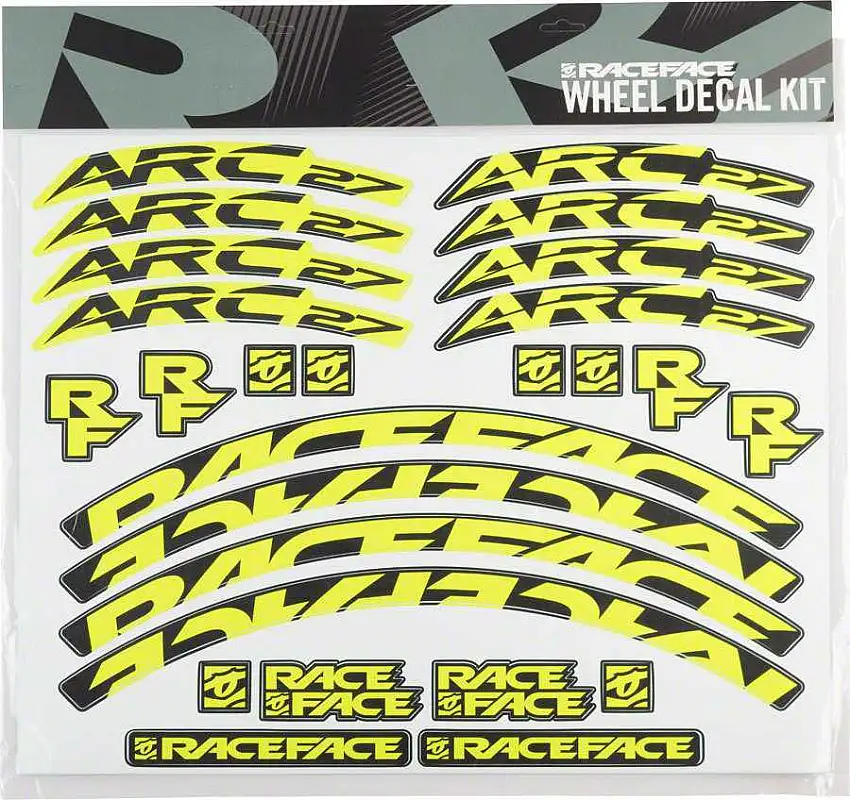 Dekalset Race Face ARC 27 gul