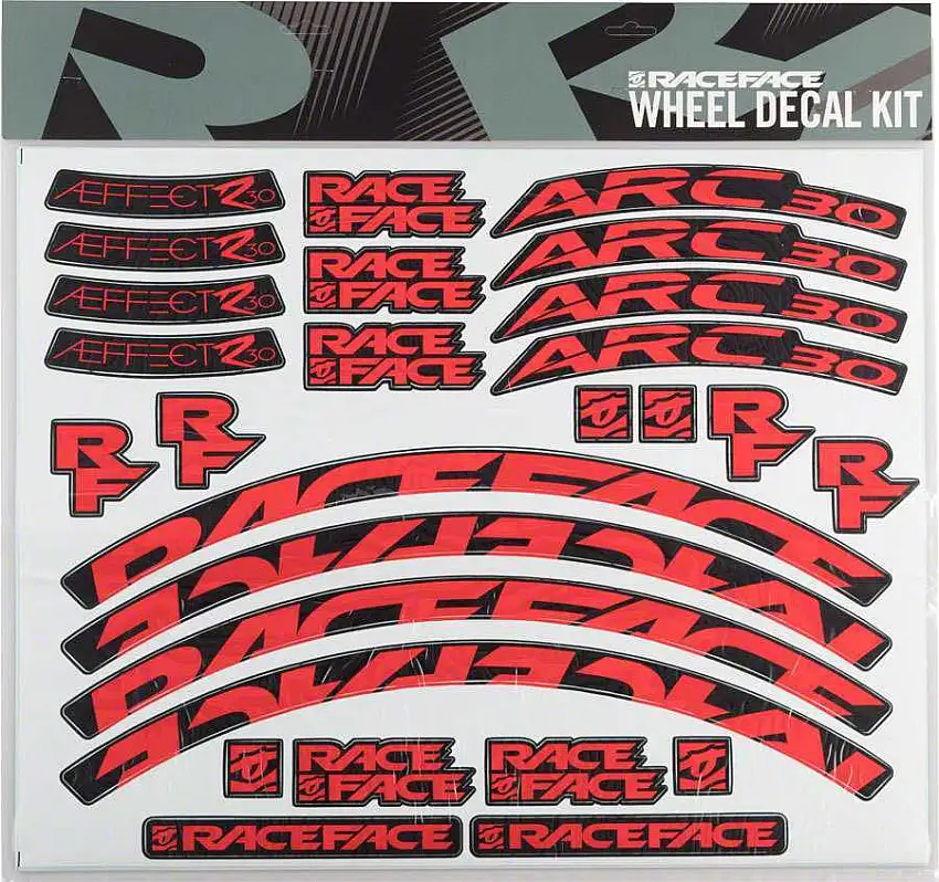 Dekalset Race Face ARC 30/Aeffect R 30 röd